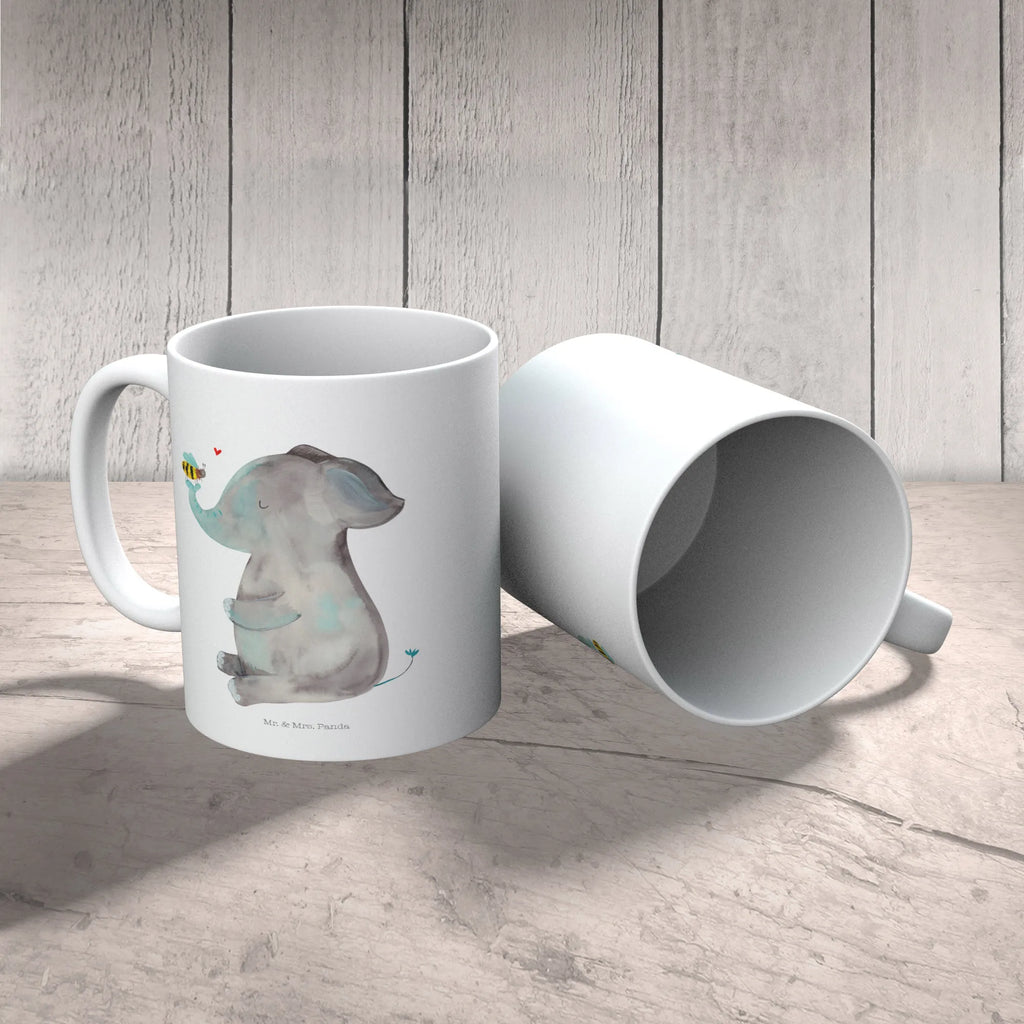 Tasse Elefant Biene Porzellantasse, Bürotasse, Keramiktasse, Tasse, Kaffeetasse, Geschenktasse, Tasse mit Zitaten, Teetasse, Tasse mit Motiven, Tiermotive, Gute Laune, lustige Sprüche, Tiere, Jahrestag, Liebesgeschenk, Liebesbeweis, Elefant, Biene, Heiratsantrag, Hochzeitsgeschenk, Liebe, Liebesspruch