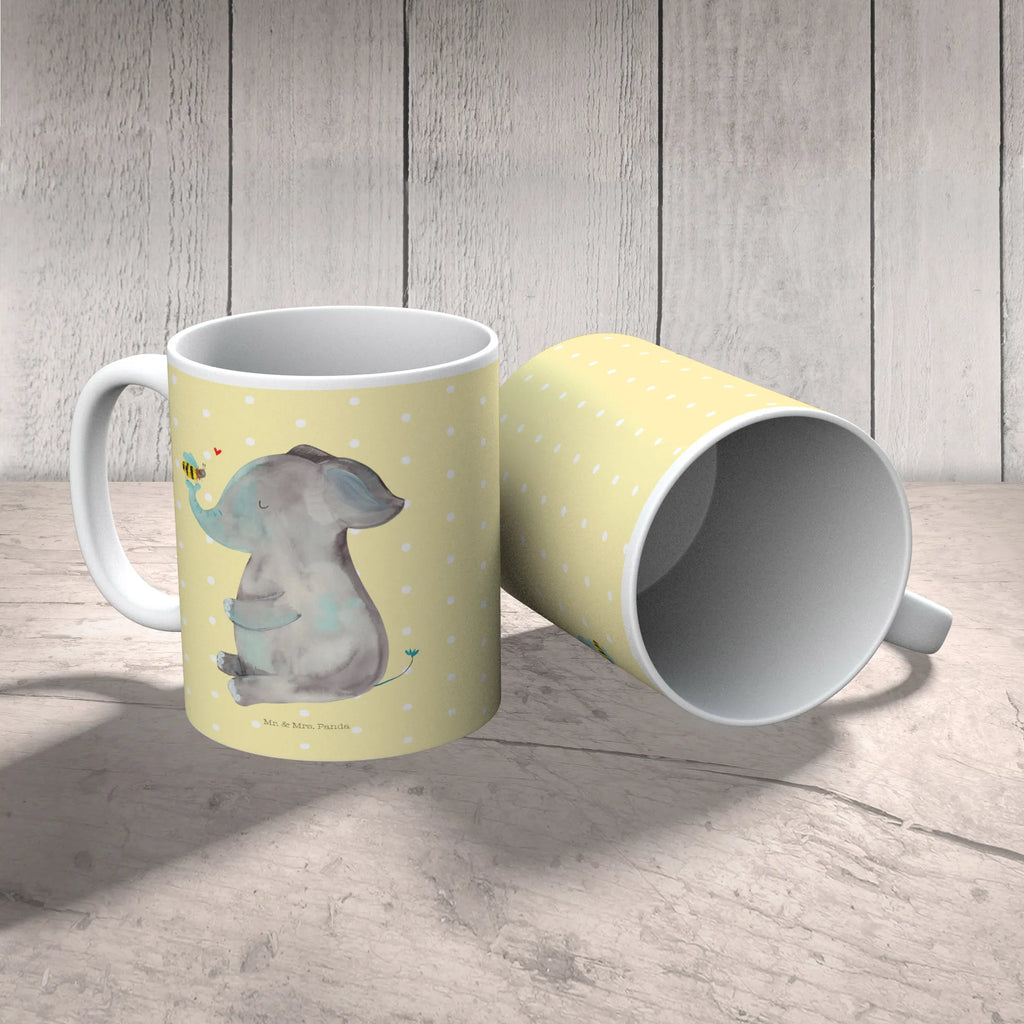Tasse Elefant Biene Porzellantasse, Bürotasse, Keramiktasse, Tasse, Kaffeetasse, Geschenktasse, Tasse mit Zitaten, Teetasse, Tasse mit Motiven, Tiermotive, Gute Laune, lustige Sprüche, Tiere, Jahrestag, Liebesgeschenk, Liebesbeweis, Elefant, Biene, Heiratsantrag, Hochzeitsgeschenk, Liebe, Liebesspruch