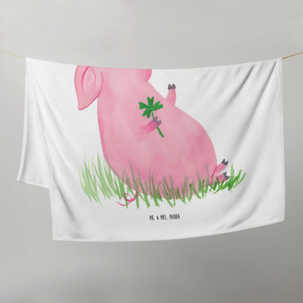 Kocyk dla niemowląt świnia Szczęście Babygeschenk, Babydecke, Geschenk Geburt, Krabbeldecke, Babyecke Kuscheldecke, Tiermotive, Gute Laune, lustige Sprüche, Tiere, Motivation, Sernchen, Sterne, Schweinchen, Glücksschwein. Glück, Schwein, Ziele, Glücksbringer, Träume