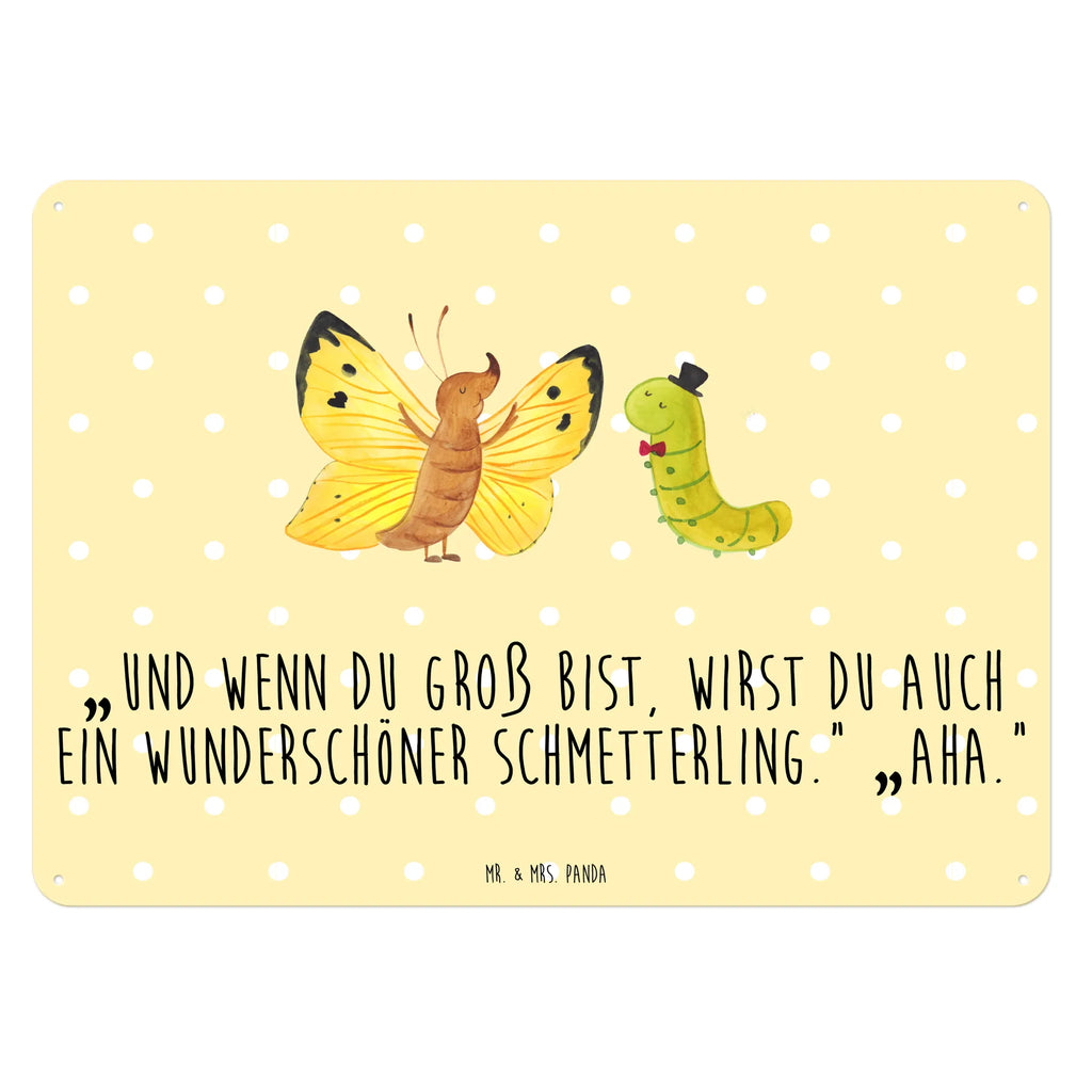 Blechschild Raupe Schmetterling Blechschild Groß, Türschild Metall, Wandschild Metall, Blechschild Für Männer, Dekoschild Metall, Blechschild Zum Aufhängen, Blechschild Büro, Blechschild Küche, Blechschild Für Frauen, Blechschild, Tiere, Tiermotive, Gute Laune, Lustige Sprüche, Hut, Aufwachsen, Schmetterling, Hütchen, Kokon, Raupe, Erwachsen Werden, Schönheit, Zitronenfalter, Entwicklung