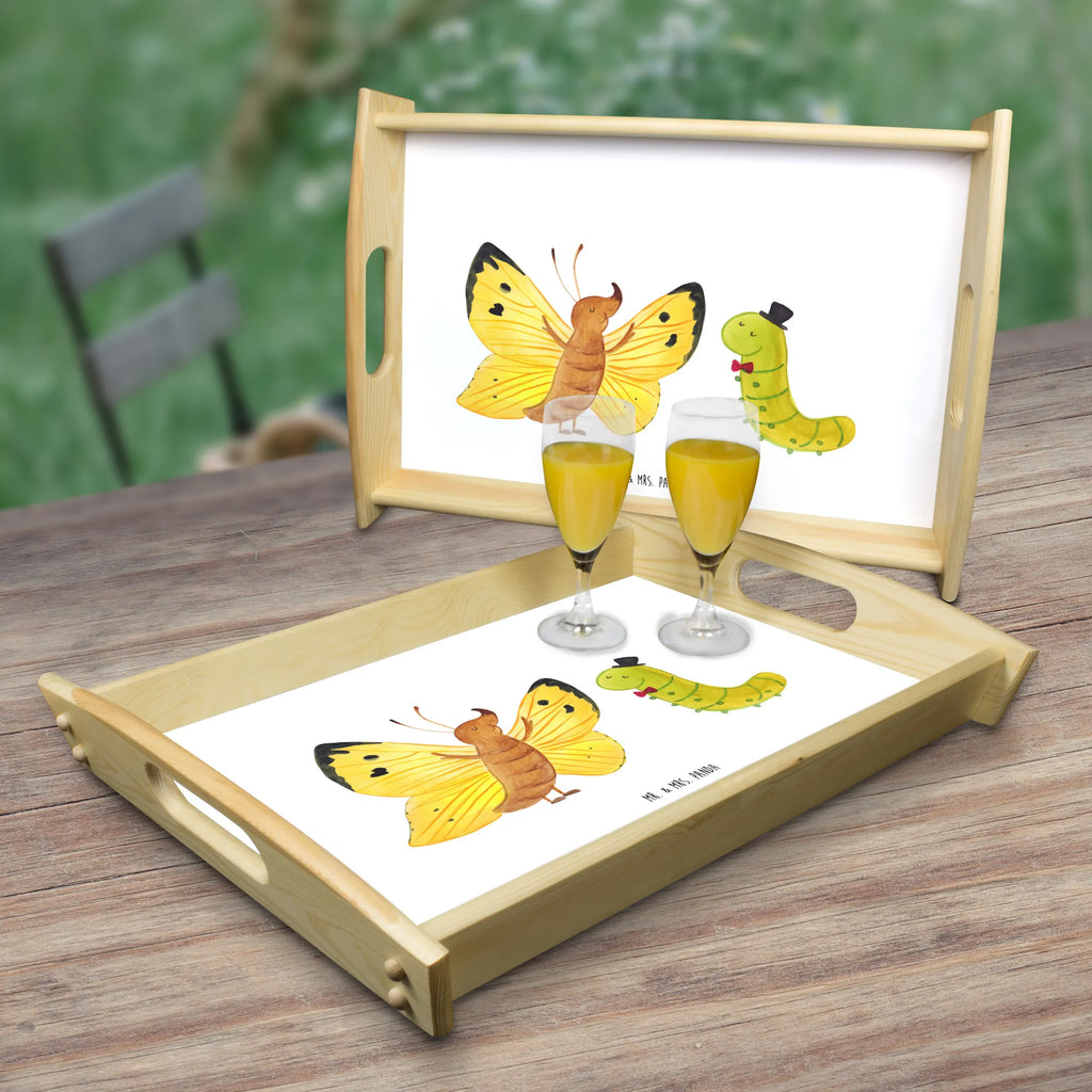 Serving tray Caterpillar butterfly Frühstückstablett, Holztablett, Serviertablett, Küchentablett, Dekotablett, Tablett, Tiermotive, Gute Laune, lustige Sprüche, Tiere, Raupe, Hütchen, Erwachsen werden, Kokon, Entwicklung, Hut, Schmetterling, Aufwachsen, Schönheit, Zitronenfalter