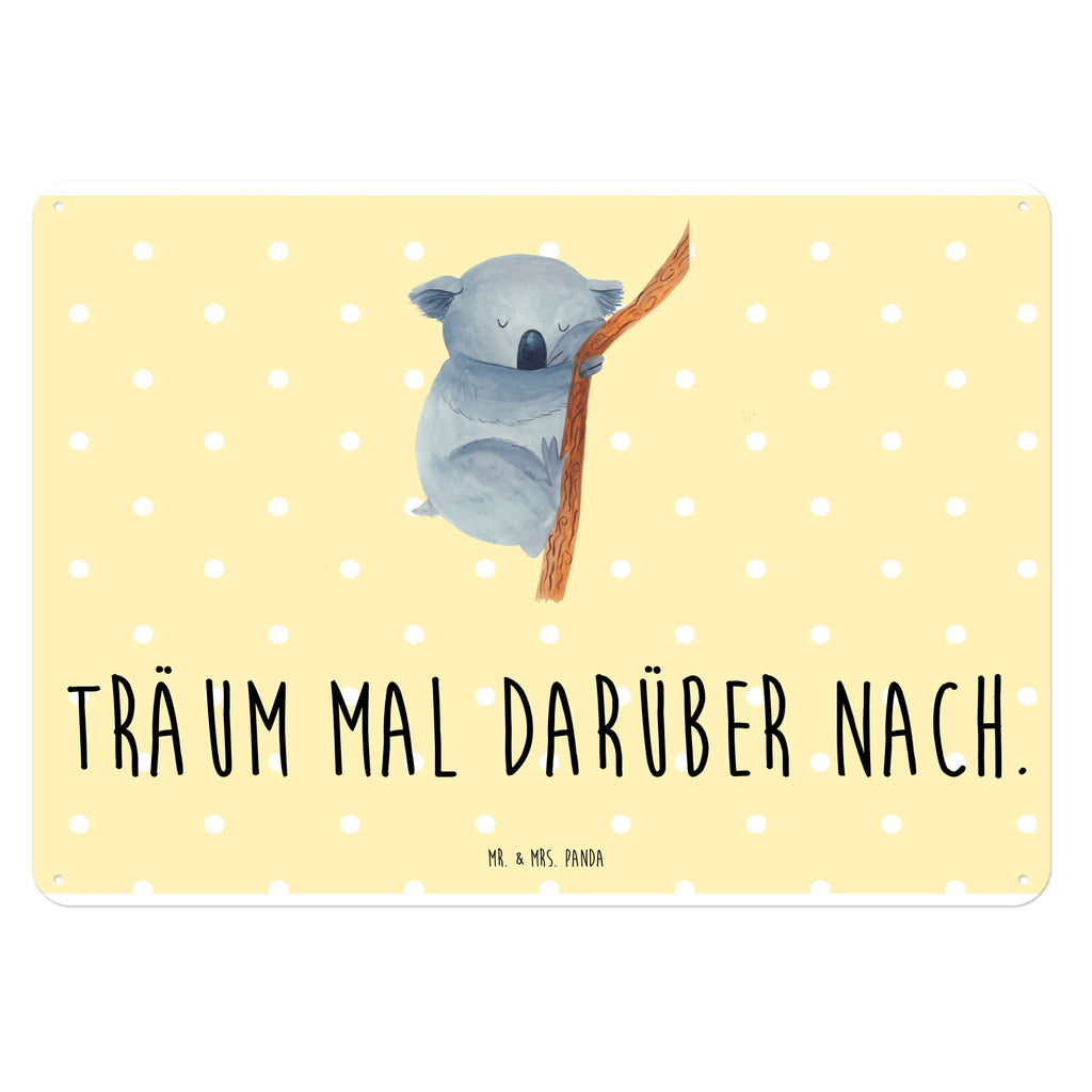 Blechschild Koalabär Blechschild Groß, Blechschild Zum Aufhängen, Türschild Metall, Blechschild Küche, Wandschild Metall, Dekoschild Metall, Blechschild Für Männer, Blechschild Für Frauen, Blechschild Büro, Blechschild, Tiere, Gute Laune, Tiermotive, Lustige Sprüche, Koalabär, schlafen, Traumland, Traum, Träumen, Koala, Bär, Schlafzimmer