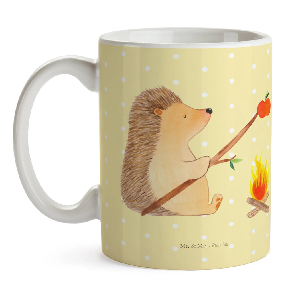 Tasse Igel grillt Tasse mit Motiven, Tasse mit Zitaten, Keramiktasse, Bürotasse, Geschenktasse, Teetasse, Tasse, Kaffeetasse, Porzellantasse, Tiermotive, Gute Laune, lustige Sprüche, Tiere, Ziele, Spruch, arbeitslos, Sinn des Lebens, Igel, Grillen, Motivation