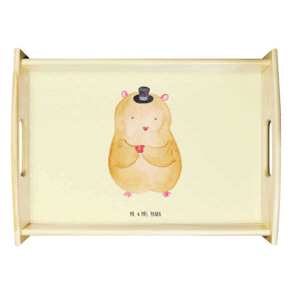 Serving tray hamster cap Serviertablett, Küchentablett, Holztablett, Dekotablett, Tablett, Frühstückstablett, Tiermotive, Gute Laune, lustige Sprüche, Tiere, Hamster, Zylinder, Magier, Zwerghamster, Hut, Zauberer