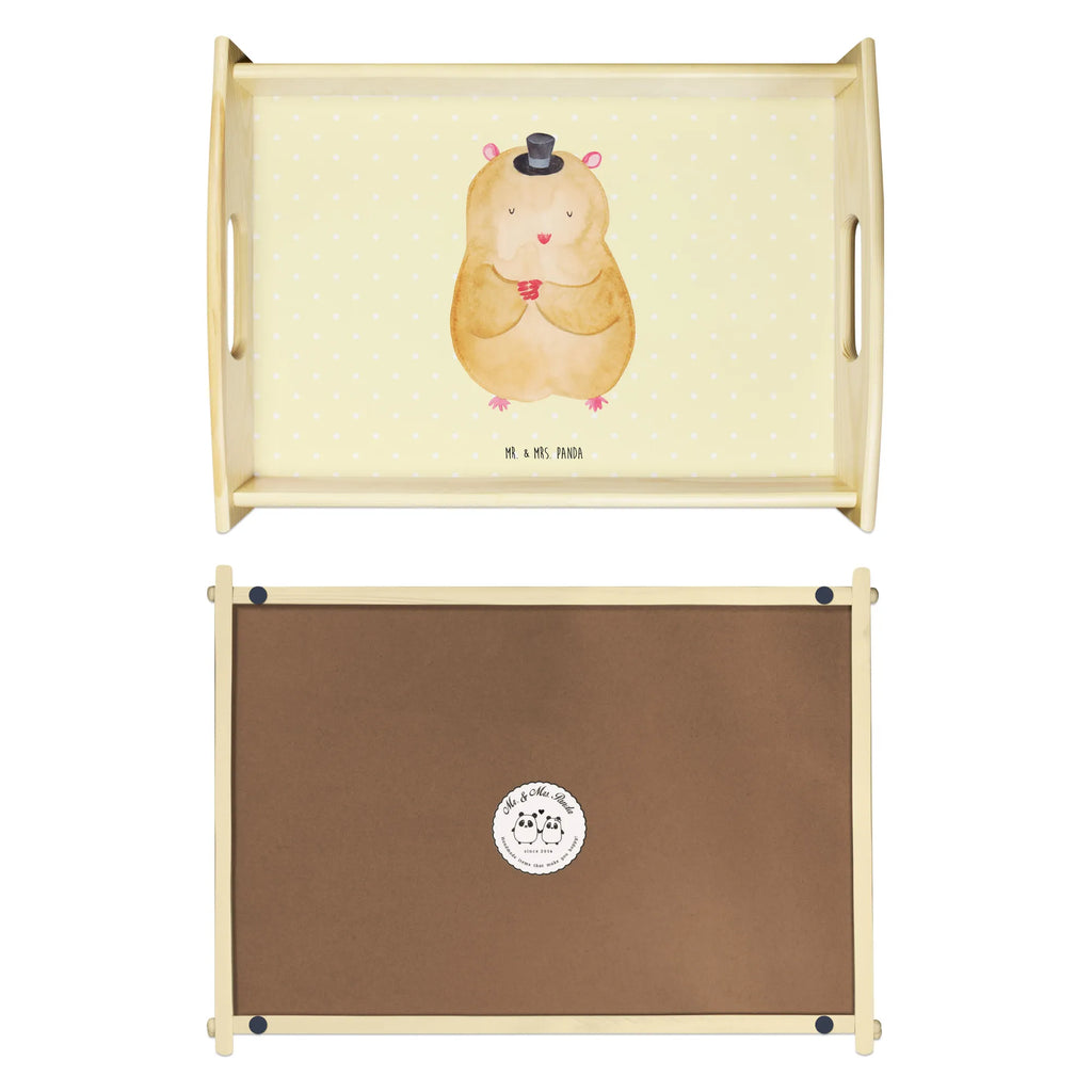 Serving tray hamster cap Serviertablett, Küchentablett, Holztablett, Dekotablett, Tablett, Frühstückstablett, Tiermotive, Gute Laune, lustige Sprüche, Tiere, Hamster, Zylinder, Magier, Zwerghamster, Hut, Zauberer
