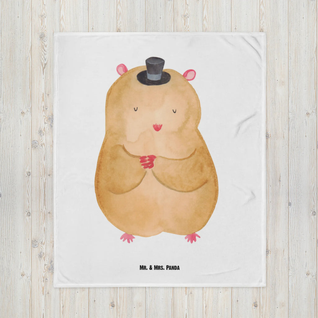 Kocyk dla niemowląt Chomik kapelusz Motywy zwierzęce, dobra energia, zabawne powiedzonka, zwierzęta