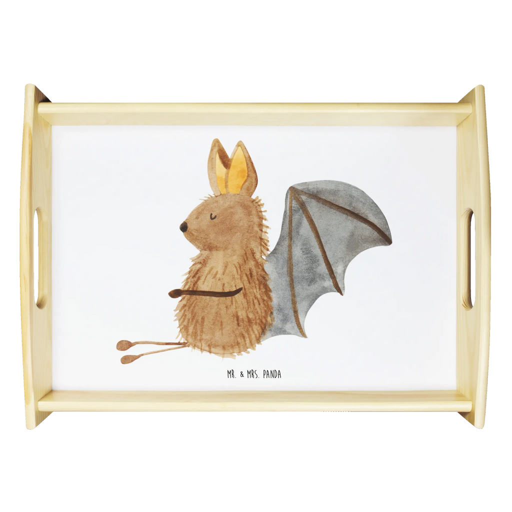 Serviertablett Fledermaus sitzend Dekotablett, Holztablett, Frühstückstablett, Küchentablett, Tablett, Serviertablett, Tiermotive, Gute Laune, lustige Sprüche, Tiere, Motivation, Fledermäuse, entspannen, Fledermaus