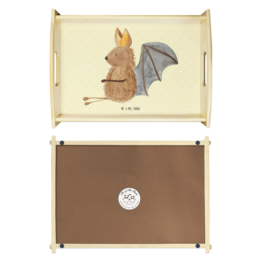 Serviertablett Fledermaus sitzend Dekotablett, Holztablett, Frühstückstablett, Küchentablett, Tablett, Serviertablett, Tiermotive, Gute Laune, lustige Sprüche, Tiere, Motivation, Fledermäuse, entspannen, Fledermaus