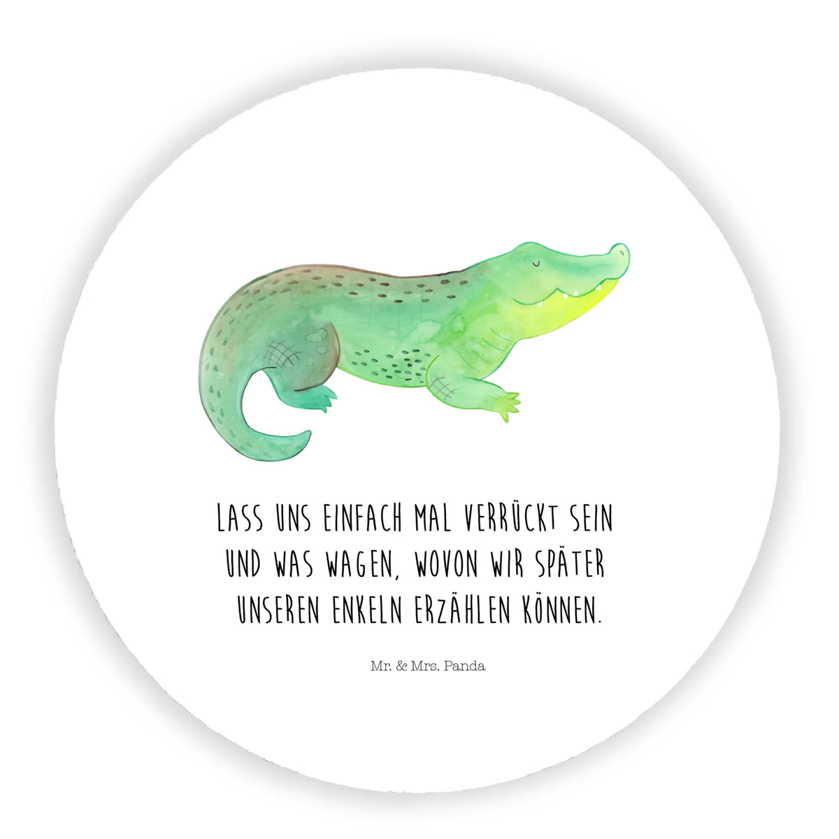 Round magnet Crocodile