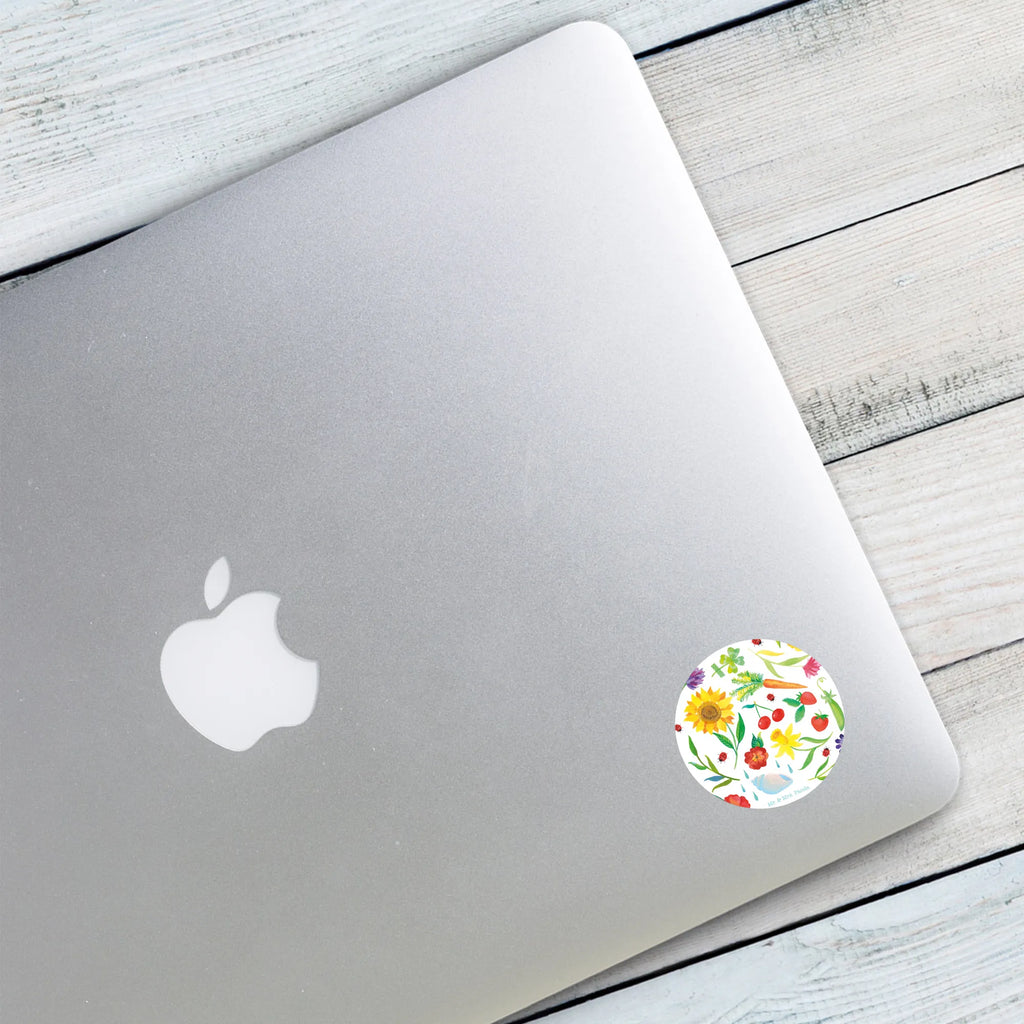 Round sticker Summer sticker, Sticker, label, round, children, Nature, joy of life, love, Flower motive, Summer, Gift gardener, Decoration, Season motive, Decoration house, Sun picture, August, July, June