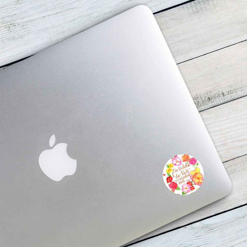 Round sticker You smile sticker, Sticker, children, label, round, Nature, joy of life, love, saying positive, world changes, laughter saying, quote Buddha, smile, quote beautiful, be happy, gift girlfriend