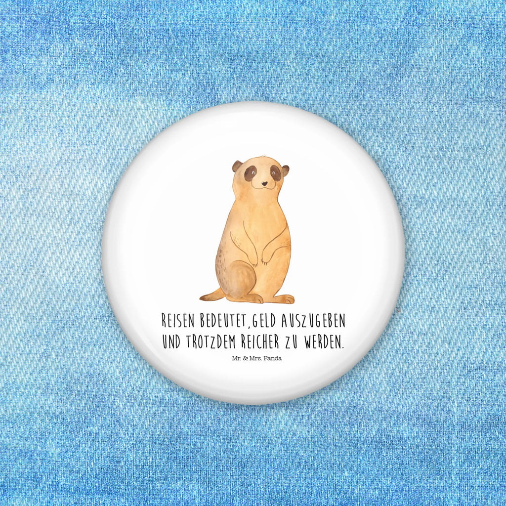 Button Meerkat Lapel Pin, 50mm Button, Button, Pin, Africa, Africa trip, Saying, Road trip, Travel, Meerkat, Traveling, World trip