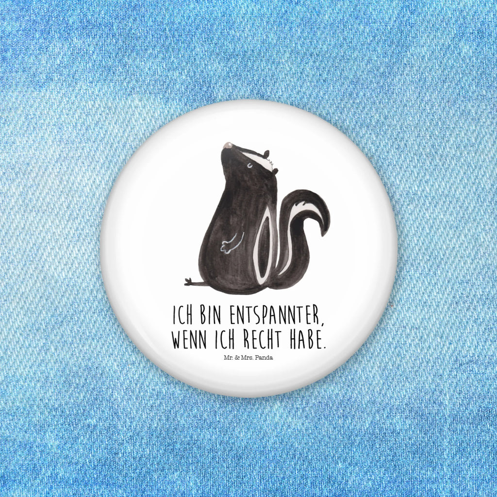 Button skunk Sit Pin, 50mm Button, Button, Lapel Pin, Skunk, office, predator, know-it-all, law, skunk, stinky, slogan, wild animal, stinker