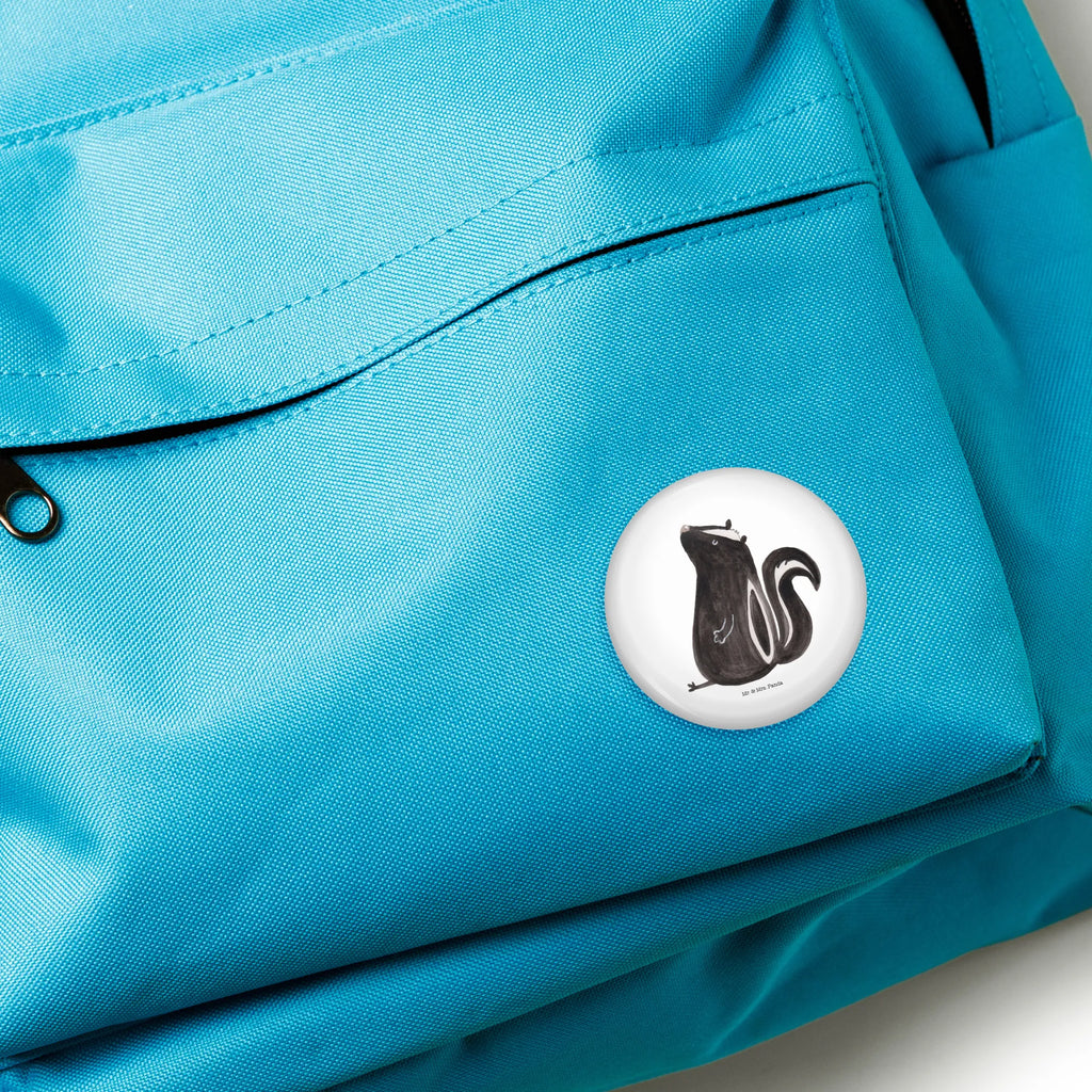 Button skunk Sit Pin, 50mm Button, Button, Lapel Pin, Skunk, office, predator, know-it-all, law, skunk, stinky, slogan, wild animal, stinker