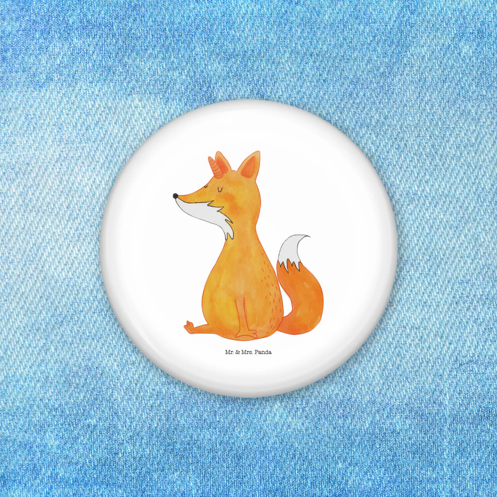 Button unicorn Fox 50mm Button, Lapel Pin, Pin, Button, unicorn, unicorns, foxes, fox horns, fox, foxycorn
