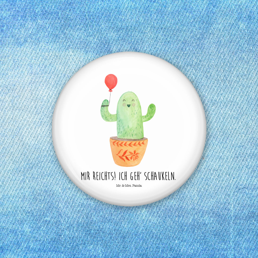 Button Kaktus Luftballon 50mm Button, Button, Pin, Anstecknadel, Kaktus, Kakteen, Luftballon, Neustart, Freude, Büro, Stress, Büroalltag, Freundin, Freund, Ausbildung, Prüfung
