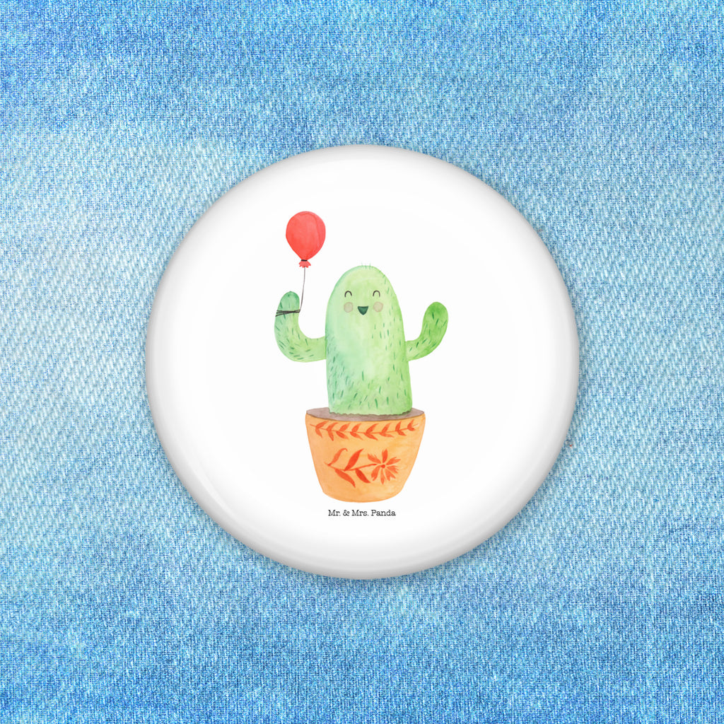 Button Kaktus Luftballon 50mm Button, Button, Pin, Anstecknadel, Kaktus, Kakteen, Luftballon, Neustart, Freude, Büro, Stress, Büroalltag, Freundin, Freund, Ausbildung, Prüfung