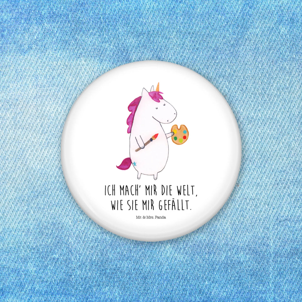 Button unicorn Artist Button, Lapel Pin, Pin, 50mm Button, unicorn, unicorns, Painting, Artist gift, Gift, Artist, Drawing, Unicorn, Artist present, World, Brush, Painter gift, Pen, English