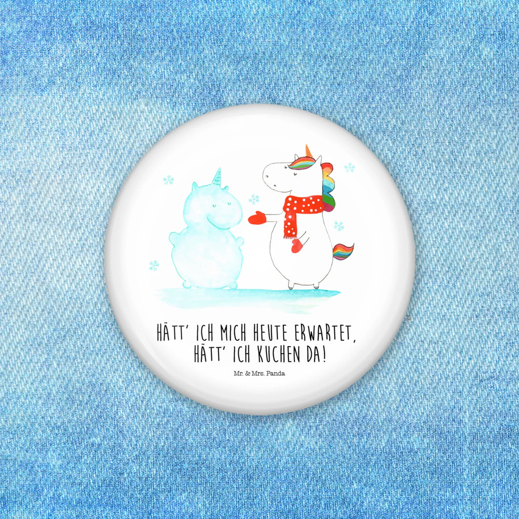 Button unicorn snowman Pin, Button, 50mm Button, Lapel Pin, unicorn, unicorns, Winter, Christmas, Gloves, Snow, Cold, winter gift, Christmas Motif, X-Mas, present, Snowman, Cake, Unicorn, Cap
