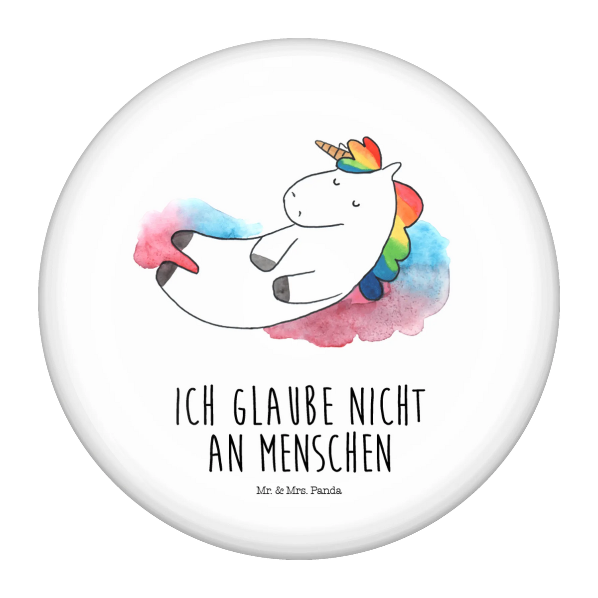 Button Einhorn Wolke 7