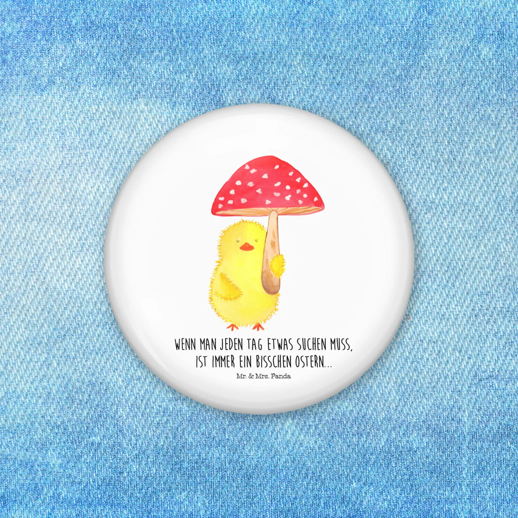 Button chick toadstool Pin, 50mm Button, Lapel Pin, Button, Easter, Easter bunny, Easter greetings, Happy Easter, Chicks, Lucky, Toadstool