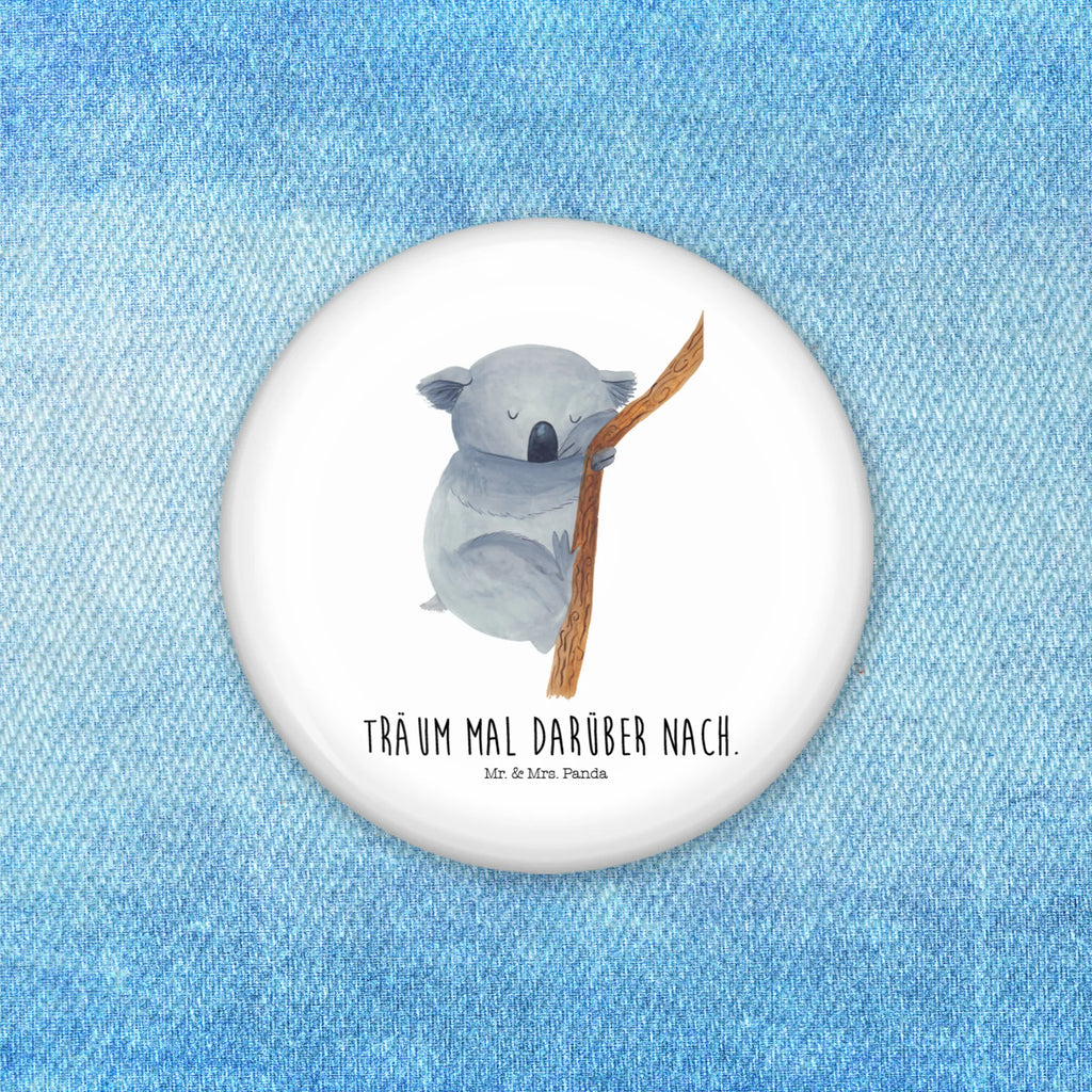 Button koala Pin, Lapel Pin, 50mm Button, Button, small animals, cute, funny, cute animal motives, hand drawn, small world, funny sayings, good mood, happy, gifts, gift ideas, special gifts, animal lover, card, Koala, bear, dreamland, koala bear, sleeping, bedroom, dream