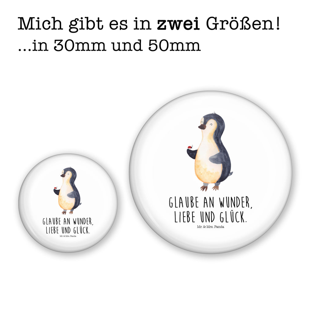 Button Pinguin Marienkäfer 50mm Button, Button, Pin, Anstecknadel, Pinguin, Pinguine, Marienkäfer, Liebe, Wunder, Glück, Freude, Lebensfreude