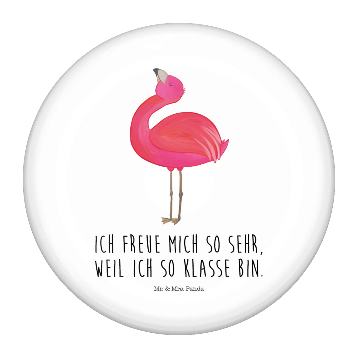 Button flamingo Proud