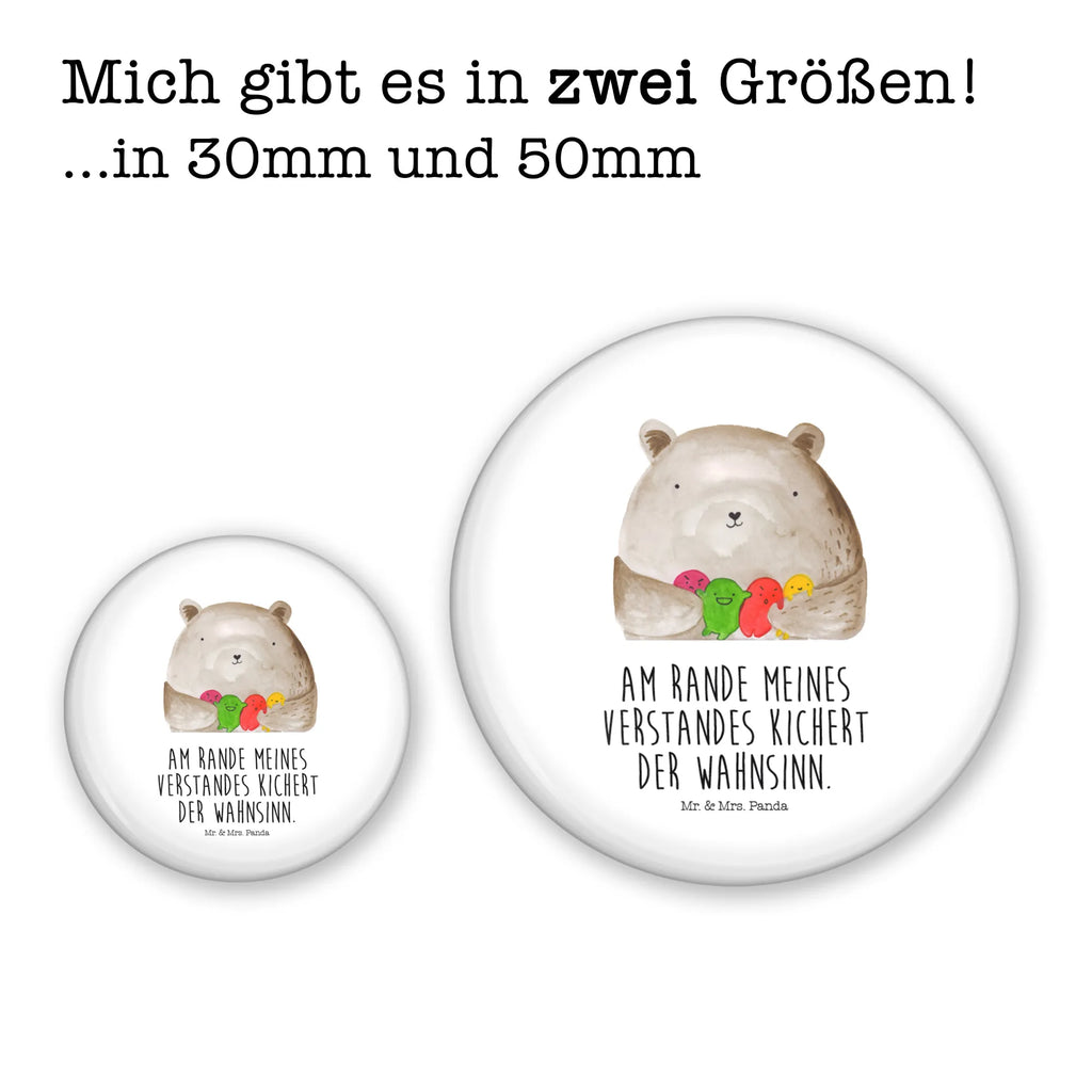 Button bear Feeling Pin, Button, Lapel Pin, 50mm Button, bear, teddy, teddy bear, cuddly toy, Madness, Bear