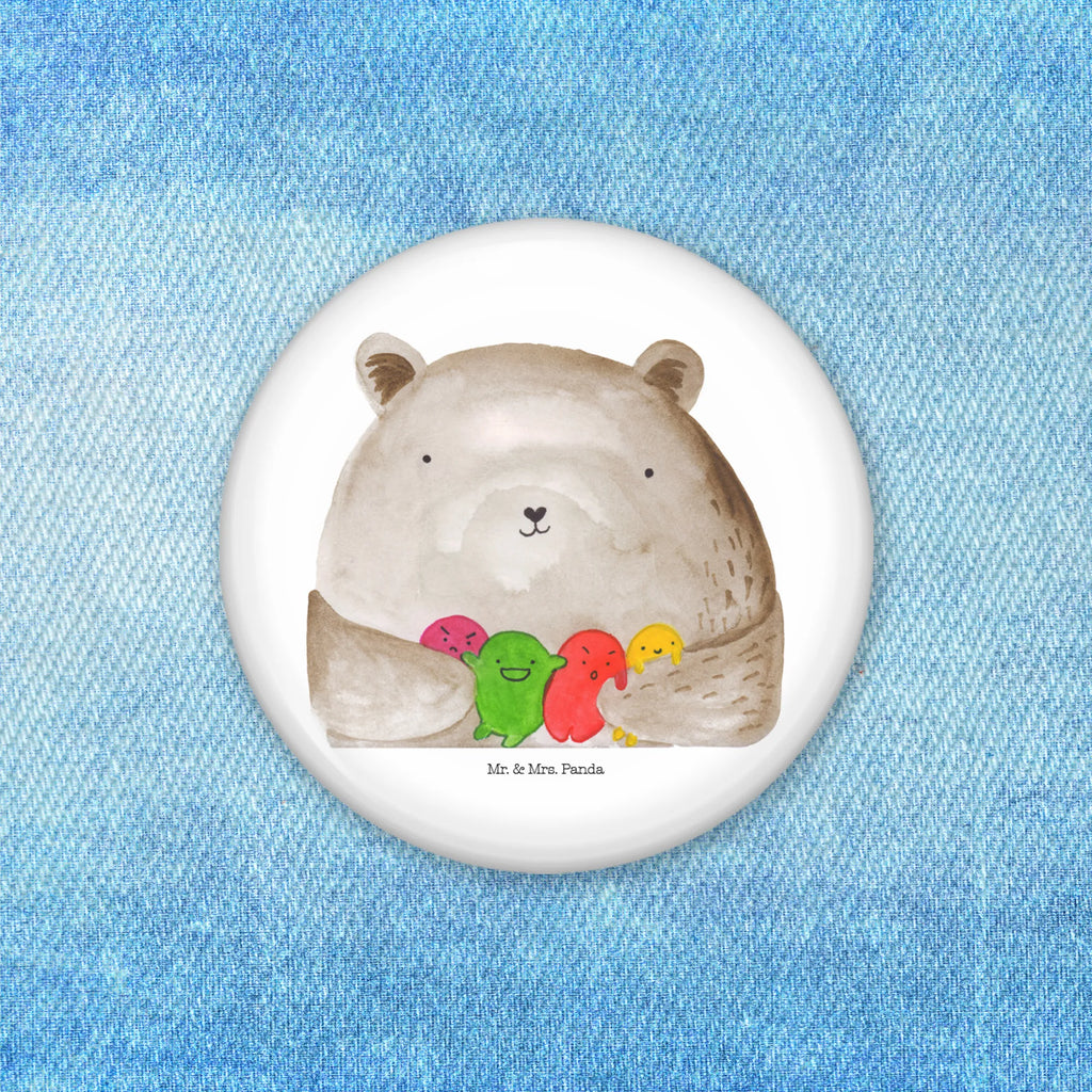 Button bear Feeling Pin, Button, Lapel Pin, 50mm Button, bear, teddy, teddy bear, cuddly toy, Madness, Bear