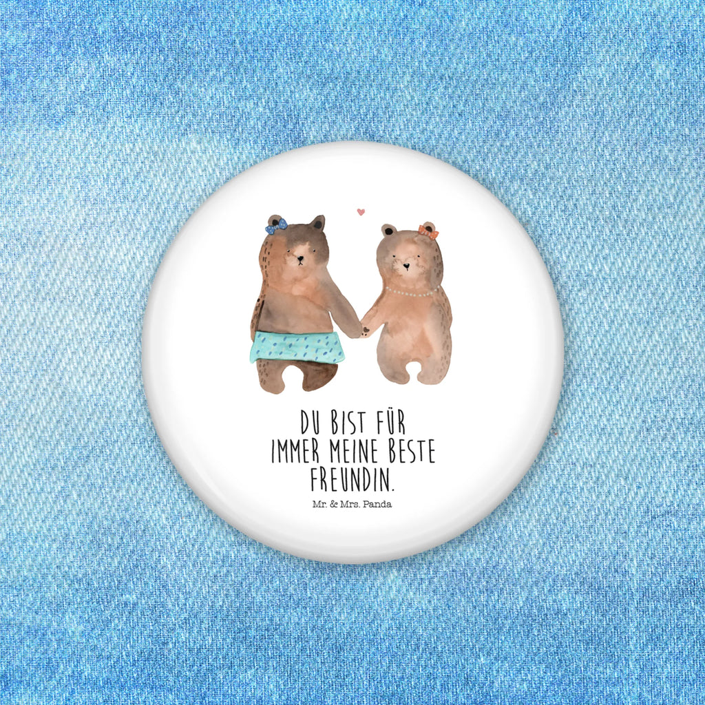 Button bear Girlfriend Pin, Lapel Pin, Button, 50mm Button, bear, teddy, teddy bear, cuddly toy, bear girlfriend best friend love proof of love loves buddy buddy