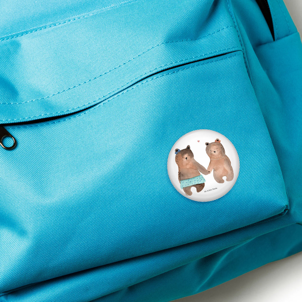 Button bear Girlfriend Pin, Lapel Pin, Button, 50mm Button, bear, teddy, teddy bear, cuddly toy, bear girlfriend best friend love proof of love loves buddy buddy