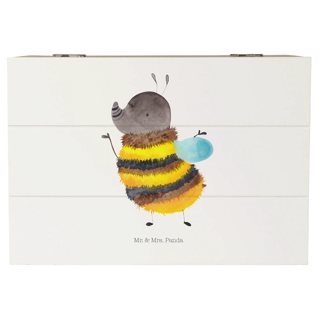 Holzkiste Hummel flauschig Erinnerungsbox, Dekokiste, Erinnerungskiste, Kiste, Holzkiste, Geschenkbox, Schatzkiste, Schatulle, Truhe, Geschenkdose, XXL, Aufbewahrungsbox, Tiermotive, Gute Laune, lustige Sprüche, Tiere, Flauschig, Hummel, Natur, Biene, Blume