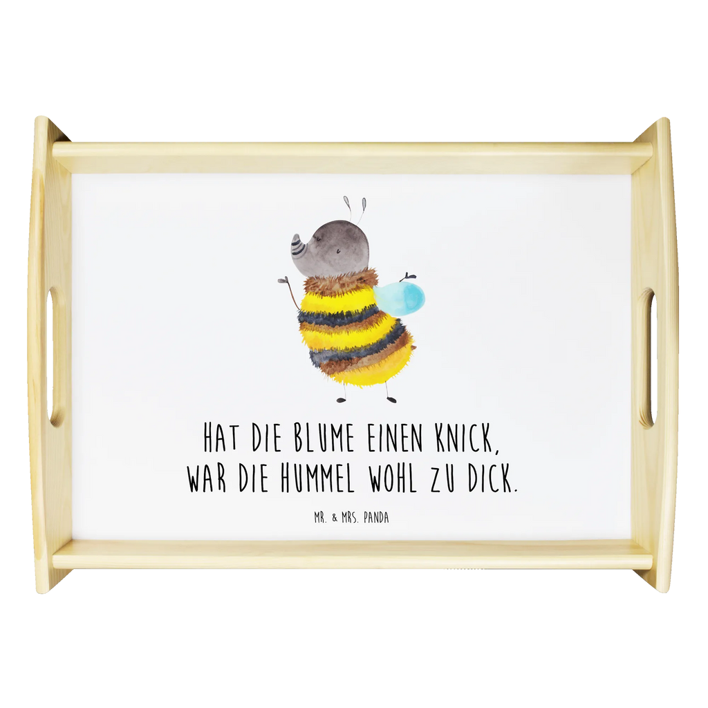 Serviertablett Hummel flauschig Frühstückstablett, Küchentablett, Serviertablett, Tablett, Dekotablett, Holztablett, Tiermotive, Gute Laune, lustige Sprüche, Tiere, Biene, Hummel, Natur, Blume, Flauschig