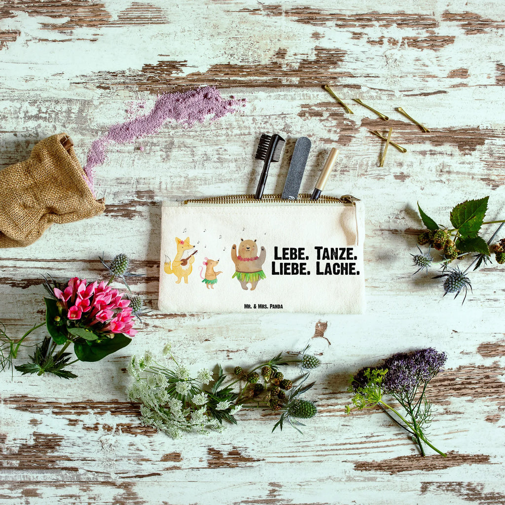 torebka na makijaż zwierzęta leśne Aloha beauty tasche, Schminktasche, Stiftemäppchen, Schlampermäppchen, kosmetiktäschchen, Kosmetikbeutel, Kulturbeutel, Waschbeutel, aufbewahrungstasche, pencil case, Schminkbeutel, Kulturtasche, Etui, Schminktäschchen, toiletry bag, Federmappe, beauty case, Mäppchen, Kosmetiktasche, Waschtasche, utensilientasche, aufbewahrungsbeutel, pinsel tasche, Tiermotive, Tiere, Lustige Sprüche, Gute Laune, Leben, Waldtiere, Tanzen, Igel, Wald, Musik, Hase, Lachen, Bär, Aloha