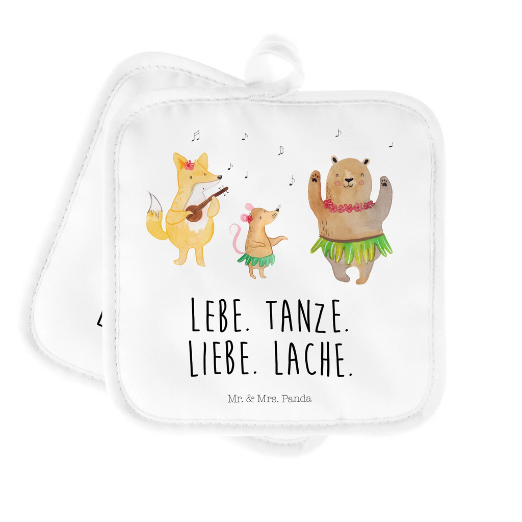 2er Set Topflappen  Waldtiere Aloha Topfuntersetzer, Topflappen, Topflappen 2er Set, Topflappen Set, topfhalter, Topfhandschuhe, 2er Set Topflappen, Topflappenset, Lustige Sprüche, Tiermotive, Gute Laune, Tiere, Musik, Tanzen, Wald, Leben, Aloha, Hase, Waldtiere, Igel, Bär, Lachen