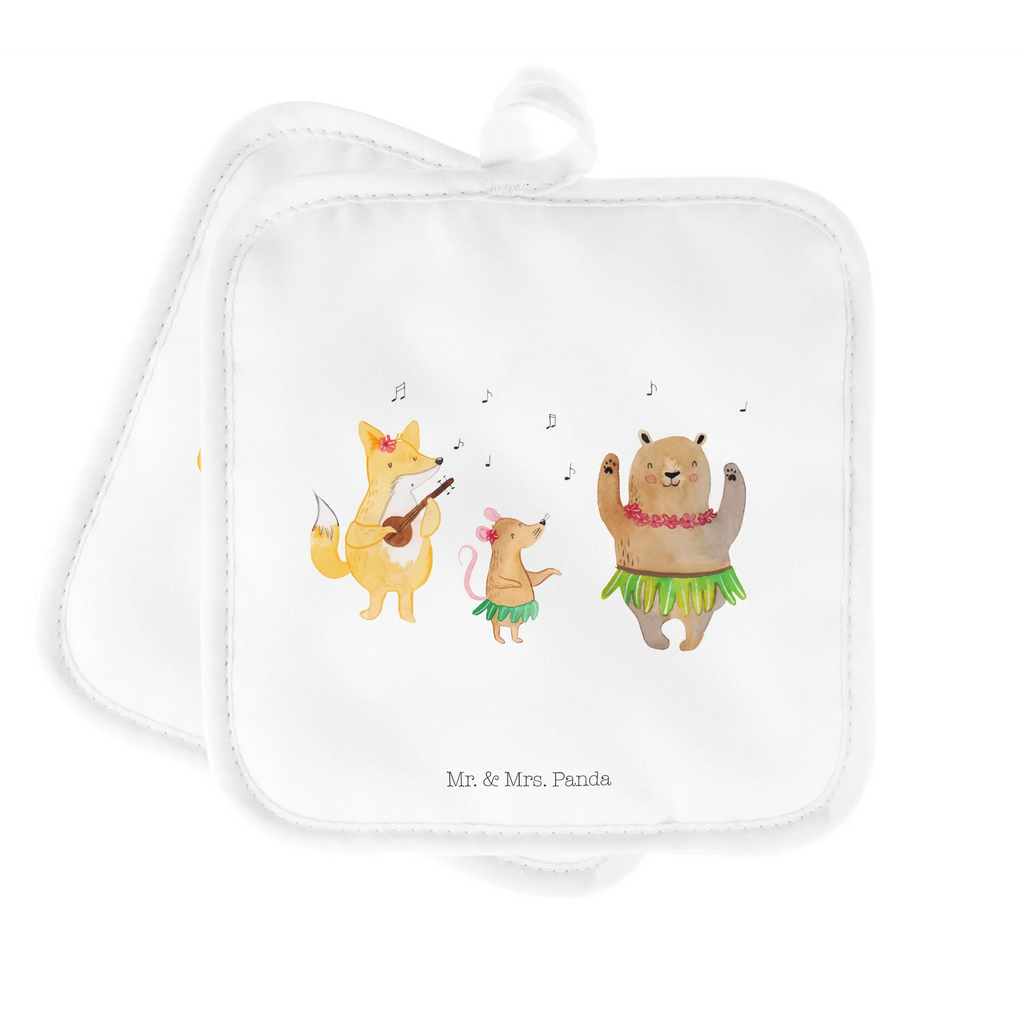 2er Set Topflappen  Waldtiere Aloha Topfuntersetzer, Topflappen, Topflappen 2er Set, Topflappen Set, topfhalter, Topfhandschuhe, 2er Set Topflappen, Topflappenset, Lustige Sprüche, Tiermotive, Gute Laune, Tiere, Musik, Tanzen, Wald, Leben, Aloha, Hase, Waldtiere, Igel, Bär, Lachen