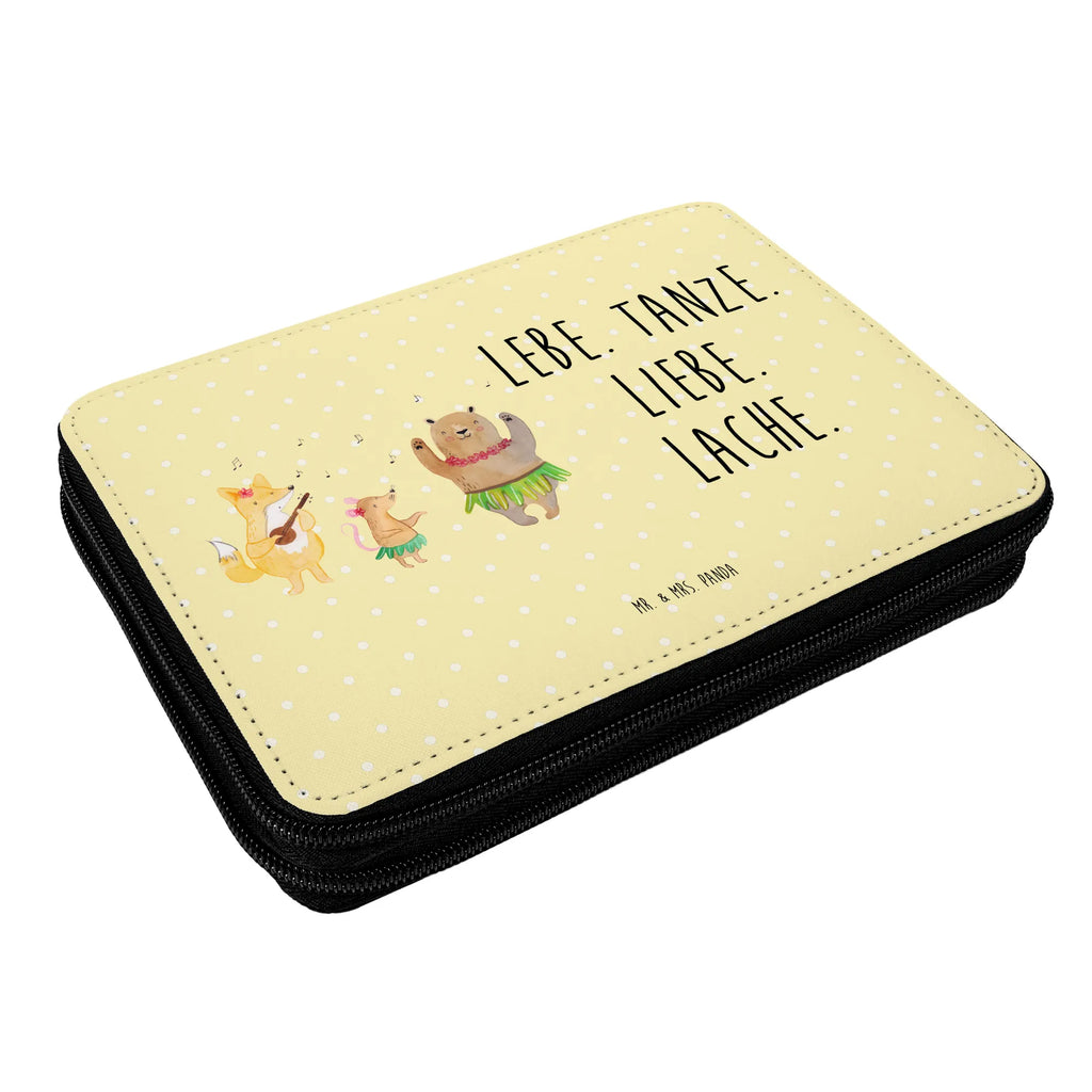 Leather folder forest animals Aloha motif, school, pupil, enrolment, pencil case, pen roll, gift, primary school, pencil bag, child, small animals, cute, funny, cute animal motives, hand drawn, small world, funny sayings, good mood, happy, gifts, gift ideas, special gifts, animal lover, card, dancing, life, rabbit, hedgehog, aloha, laughter, forest, forest animals, music, bear