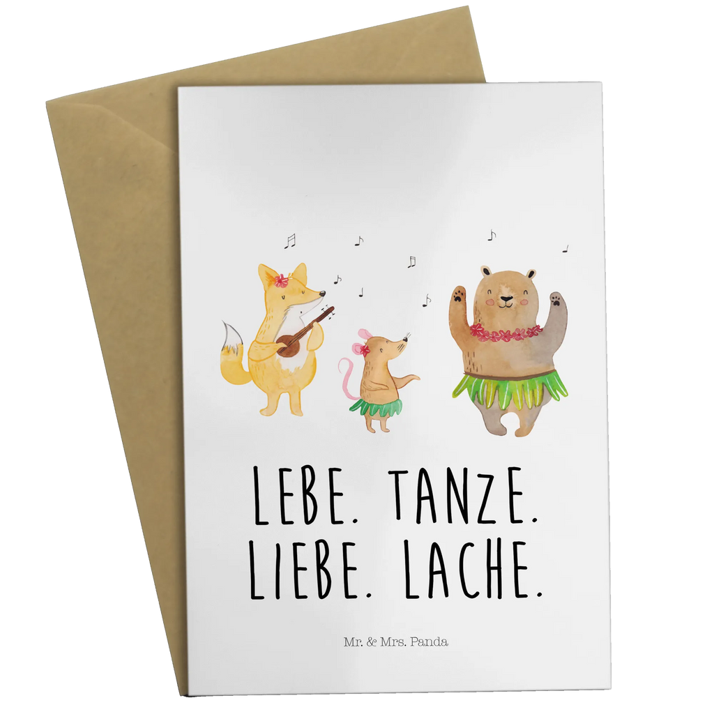 Kartka okolicznościowa zwierzęta leśne Aloha Motywy zwierzęce, dobra energia, zabawne powiedzonka, zwierzęta