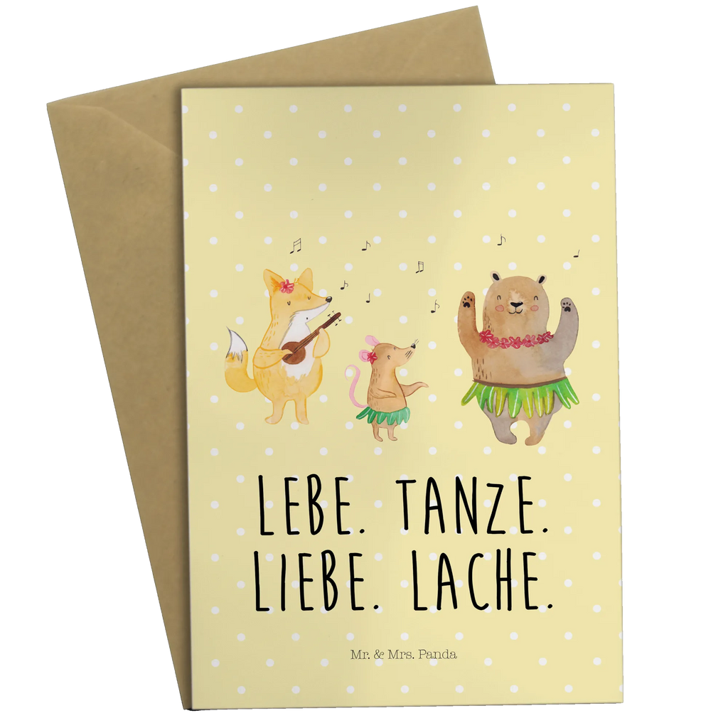 Kartka okolicznościowa zwierzęta leśne Aloha Motywy zwierzęce, dobra energia, zabawne powiedzonka, zwierzęta