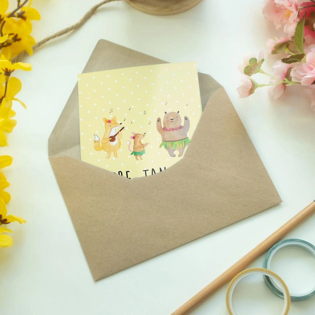 Kartka okolicznościowa zwierzęta leśne Aloha Motywy zwierzęce, dobra energia, zabawne powiedzonka, zwierzęta