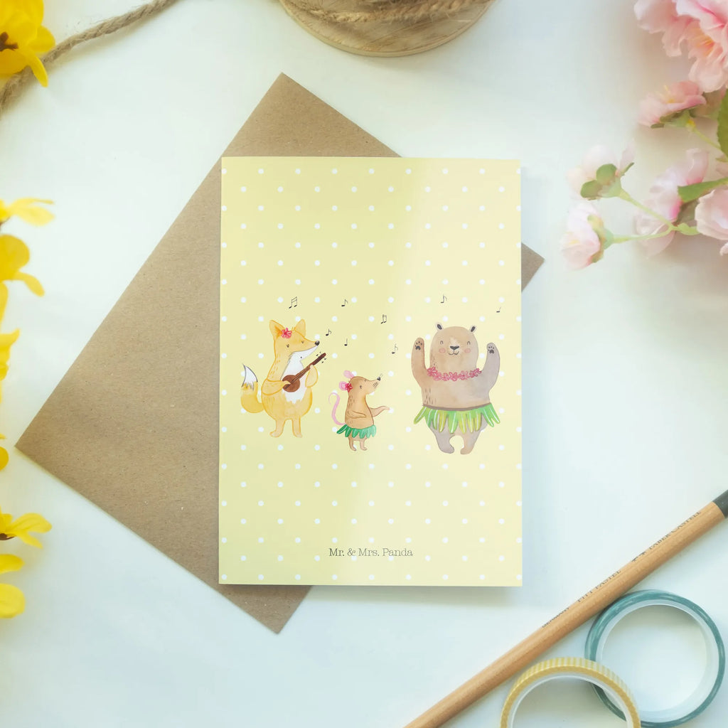 Kartka okolicznościowa zwierzęta leśne Aloha Motywy zwierzęce, dobra energia, zabawne powiedzonka, zwierzęta