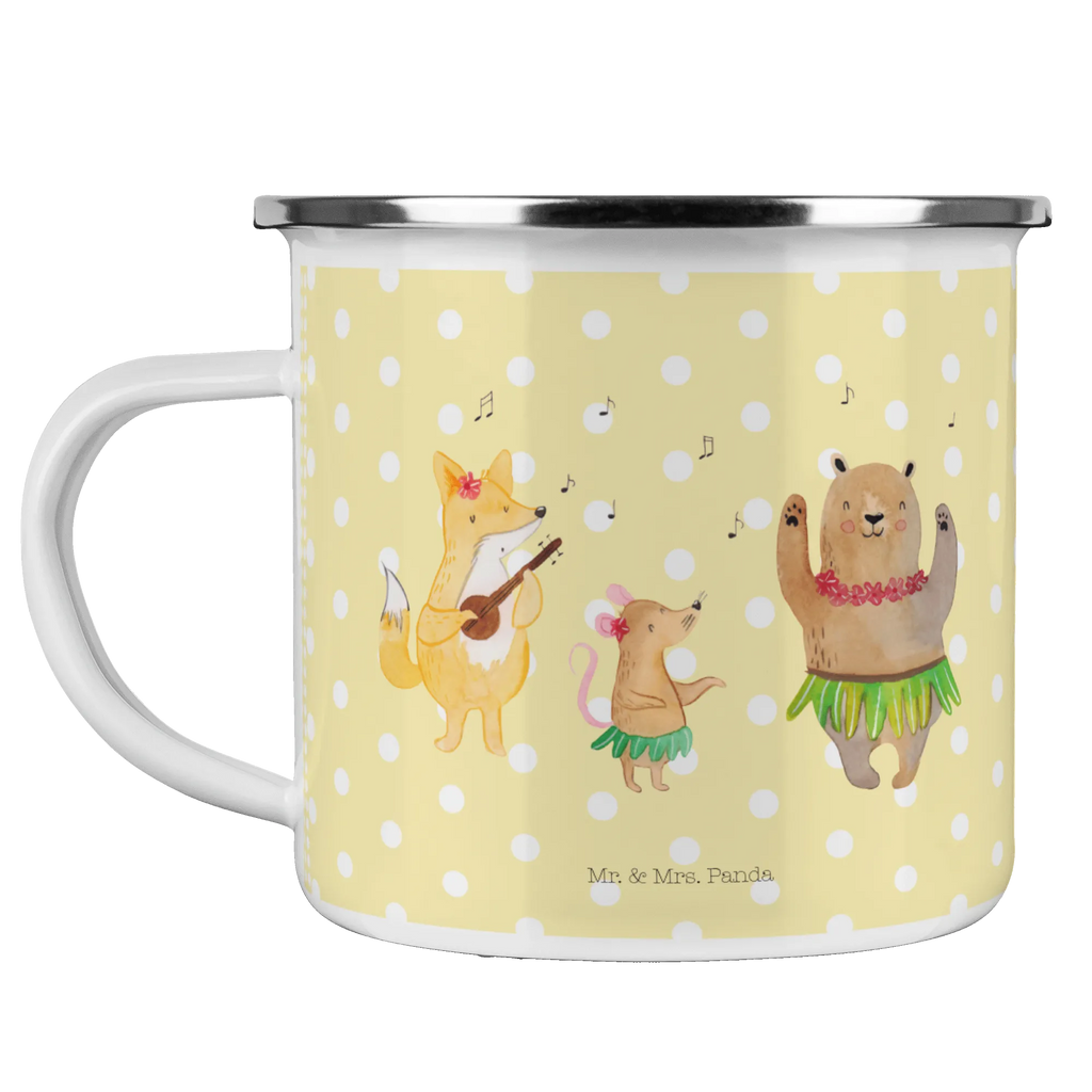 Kempingowy kubek emaliowany zwierzęta leśne Aloha Teetasse, Emaille Tasse, Emailletasse, Metalltasse, becher emaille, wanderbecher, Blechtasse, Campingtasse, blechbecher, Tasse Emaille, metallbecher, Campingbecher, wandertasse, Teebecher, Reisebecher, emaillebecher, Pott, Kaffeetasse, Becher, Emaille Becher, Trinkbecher, Kaffeebecher, Tasse, reisetasse, Tiere, Tiermotive, Lustige Sprüche, Gute Laune, Waldtiere, Tanzen, Lachen, Leben, Wald, Musik, Aloha, Hase, Igel, Bär