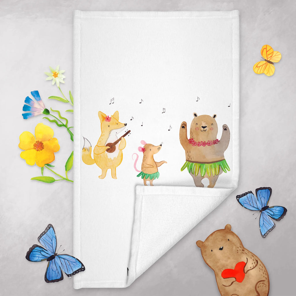 Hand towel forest animals Aloha children, bathroom, big, bath towel, Towel, towels, baby, small animals, cute, funny, cute animal motives, hand drawn, small world, funny sayings, good mood, happy, gifts, gift ideas, special gifts, animal lover, card, dancing, aloha, bear, forest animals, hedgehog, music, forest, rabbit, laughter, life
