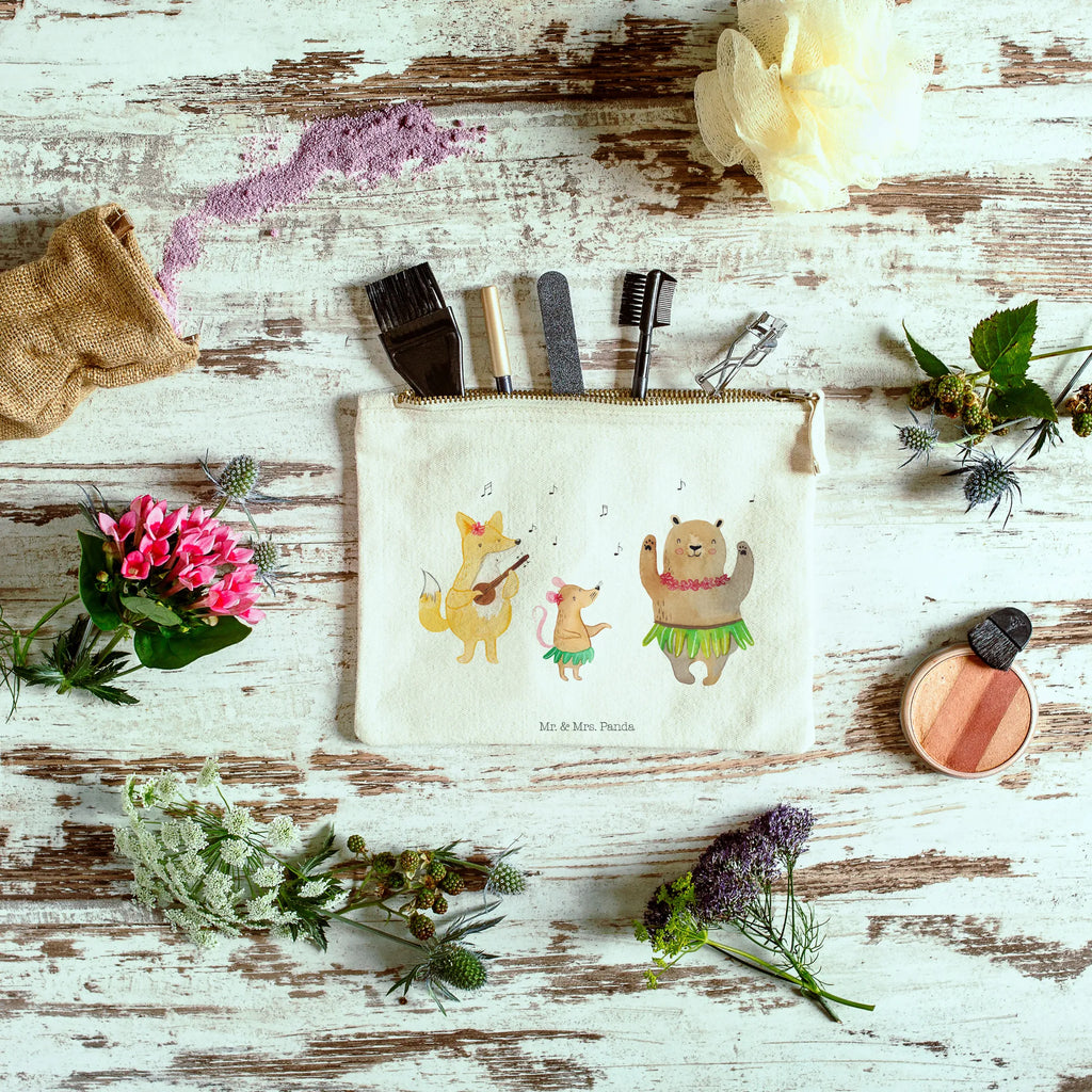 torebka na makijaż zwierzęta leśne Aloha beauty tasche, Schminktasche, Stiftemäppchen, Schlampermäppchen, kosmetiktäschchen, Kosmetikbeutel, Kulturbeutel, Waschbeutel, aufbewahrungstasche, pencil case, Schminkbeutel, Kulturtasche, Etui, Schminktäschchen, toiletry bag, Federmappe, beauty case, Mäppchen, Kosmetiktasche, Waschtasche, utensilientasche, aufbewahrungsbeutel, pinsel tasche, Tiermotive, Tiere, Lustige Sprüche, Gute Laune, Leben, Waldtiere, Tanzen, Igel, Wald, Musik, Hase, Lachen, Bär, Aloha