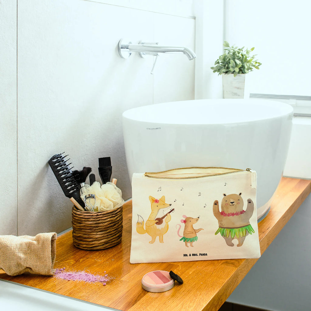 torebka na makijaż zwierzęta leśne Aloha beauty tasche, Schminktasche, Stiftemäppchen, Schlampermäppchen, kosmetiktäschchen, Kosmetikbeutel, Kulturbeutel, Waschbeutel, aufbewahrungstasche, pencil case, Schminkbeutel, Kulturtasche, Etui, Schminktäschchen, toiletry bag, Federmappe, beauty case, Mäppchen, Kosmetiktasche, Waschtasche, utensilientasche, aufbewahrungsbeutel, pinsel tasche, Tiermotive, Tiere, Lustige Sprüche, Gute Laune, Leben, Waldtiere, Tanzen, Igel, Wald, Musik, Hase, Lachen, Bär, Aloha