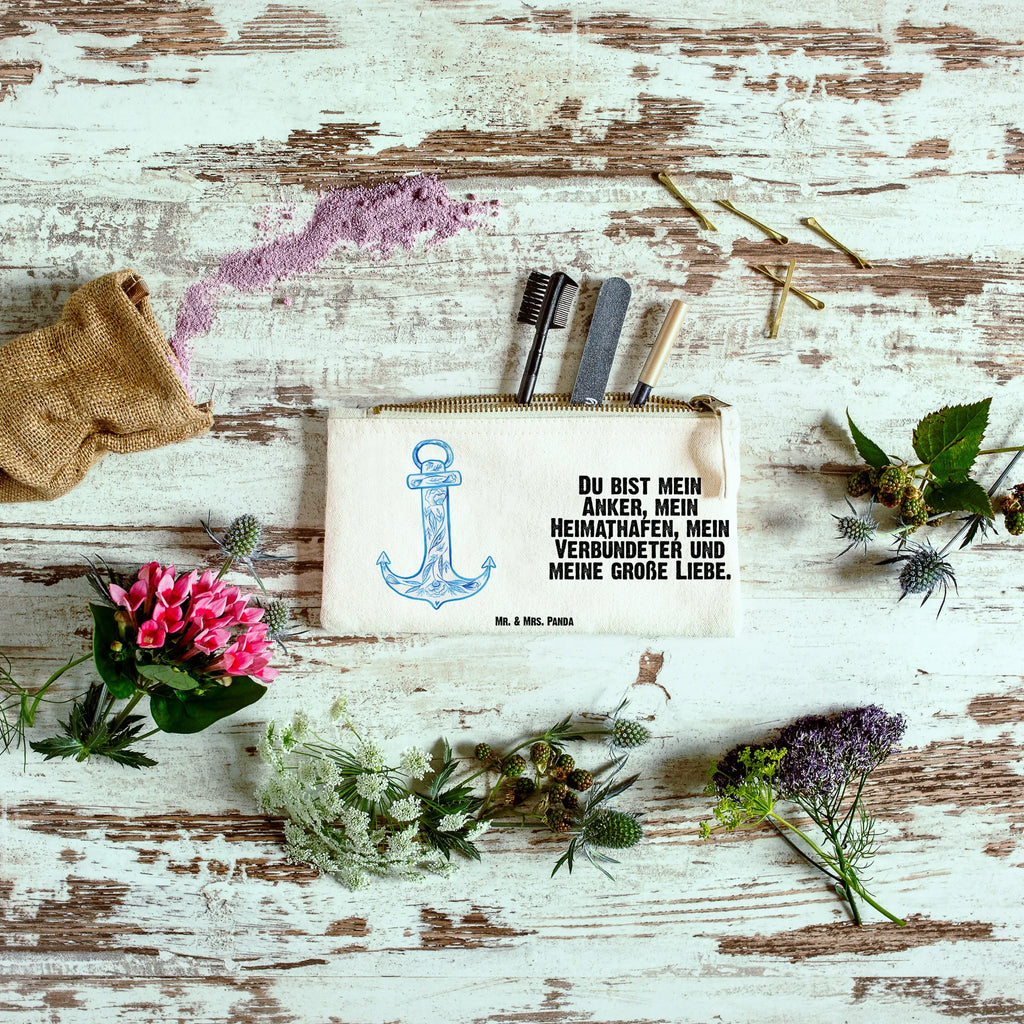 torebka na makijaż kotwica Niebieski Waschbeutel, Schminktasche, Etui, beauty case, utensilientasche, beauty tasche, Schminktäschchen, Kulturtasche, Federmappe, Kulturbeutel, Kosmetikbeutel, Waschtasche, Kosmetiktasche, aufbewahrungstasche, pencil case, aufbewahrungsbeutel, toiletry bag, Stiftemäppchen, Schlampermäppchen, pinsel tasche, Mäppchen, Schminkbeutel, kosmetiktäschchen, Tiermotive, Tiere, Lustige Sprüche, Gute Laune