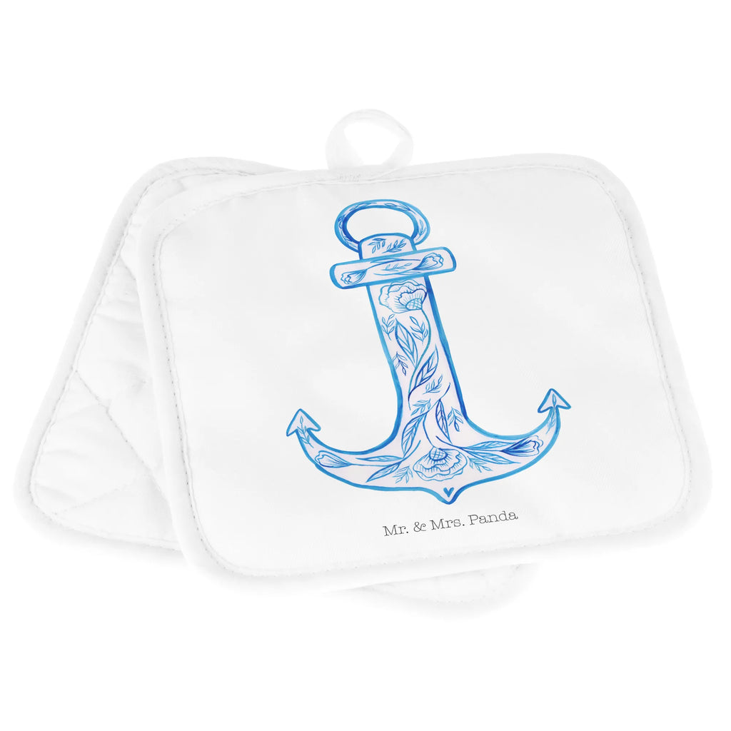 2er Set Topflappen  Anker Blau Topflappen 2er Set, Topflappenset, Topflappen, Topfuntersetzer, Topflappen Set, 2er Set Topflappen, Topfhandschuhe, topfhalter, Tiere, Tiermotive, Gute Laune, Lustige Sprüche