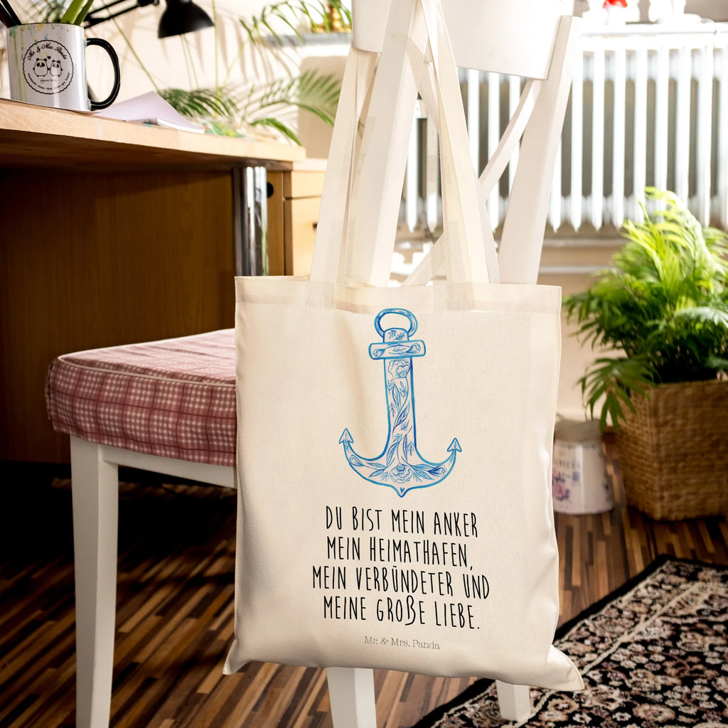 Tote bag anchor Blue cloth bag, Carrier bag, shopper, cotton bag, shoulder bag, shopping bag, jute bag, pouch, bag, small animals, cute, funny, cute animal motives, hand drawn, small world, funny sayings, good mood, happy, gifts, gift ideas, special gifts, animal lover, card