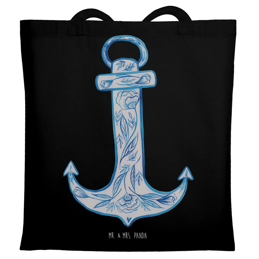 Tote bag anchor Blue cloth bag, Carrier bag, shopper, cotton bag, shoulder bag, shopping bag, jute bag, pouch, bag, small animals, cute, funny, cute animal motives, hand drawn, small world, funny sayings, good mood, happy, gifts, gift ideas, special gifts, animal lover, card
